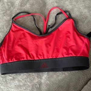 Adidas crisscross back non padded sports bra.